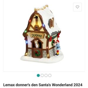 ISO...2024 Lemax Donner's Den Santa's Wonderland #44333 Santa's Merry Reindeer.